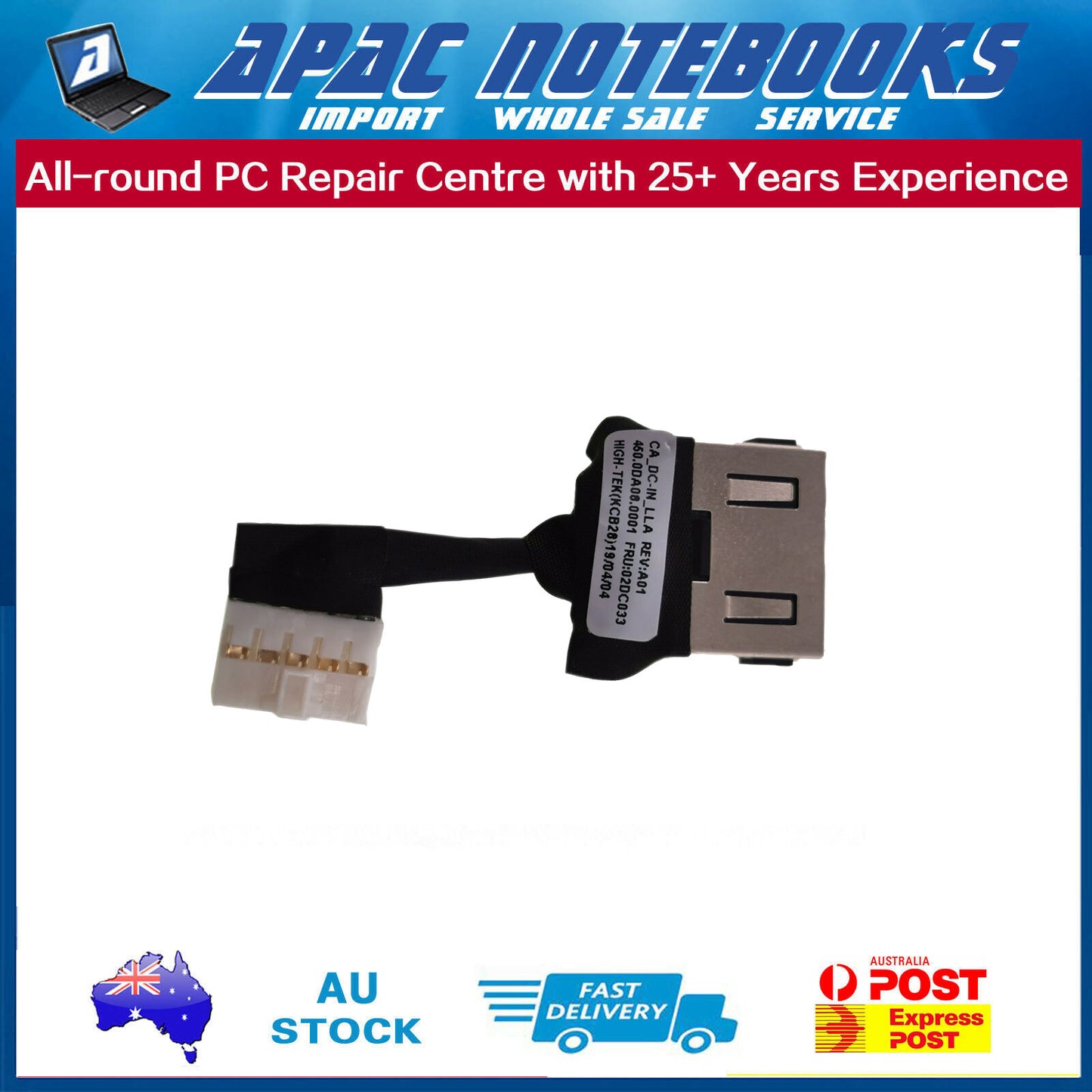 DC Jack Power Socket for Lenovo ThinkPad Yoga 11e 4th Gen Super short version