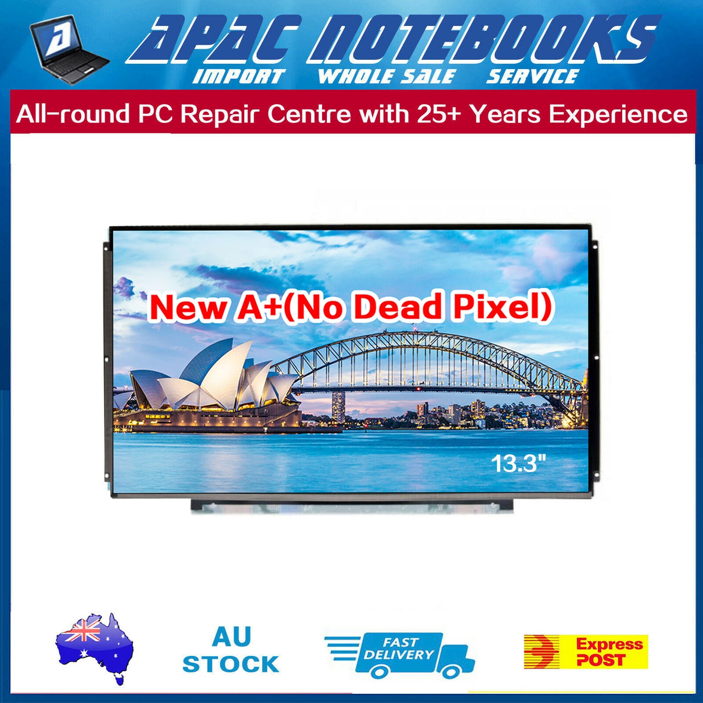 13.3"HD LED Non-touch Screen Dell Latitude 3340 3350 3380 P80G P80G001