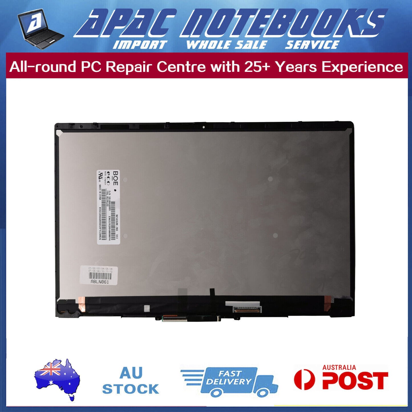 14" WQHD (2560x1440) TouchScreen Assembly Lenovo X1 Yoga 4th Gen