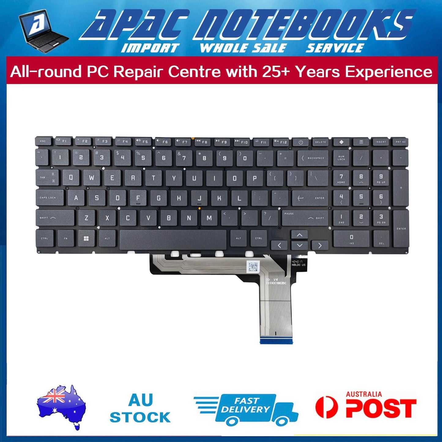 Backlit Keyboard Victus by HP 15.6 inch Gaming Laptop 15-fa 15-fb