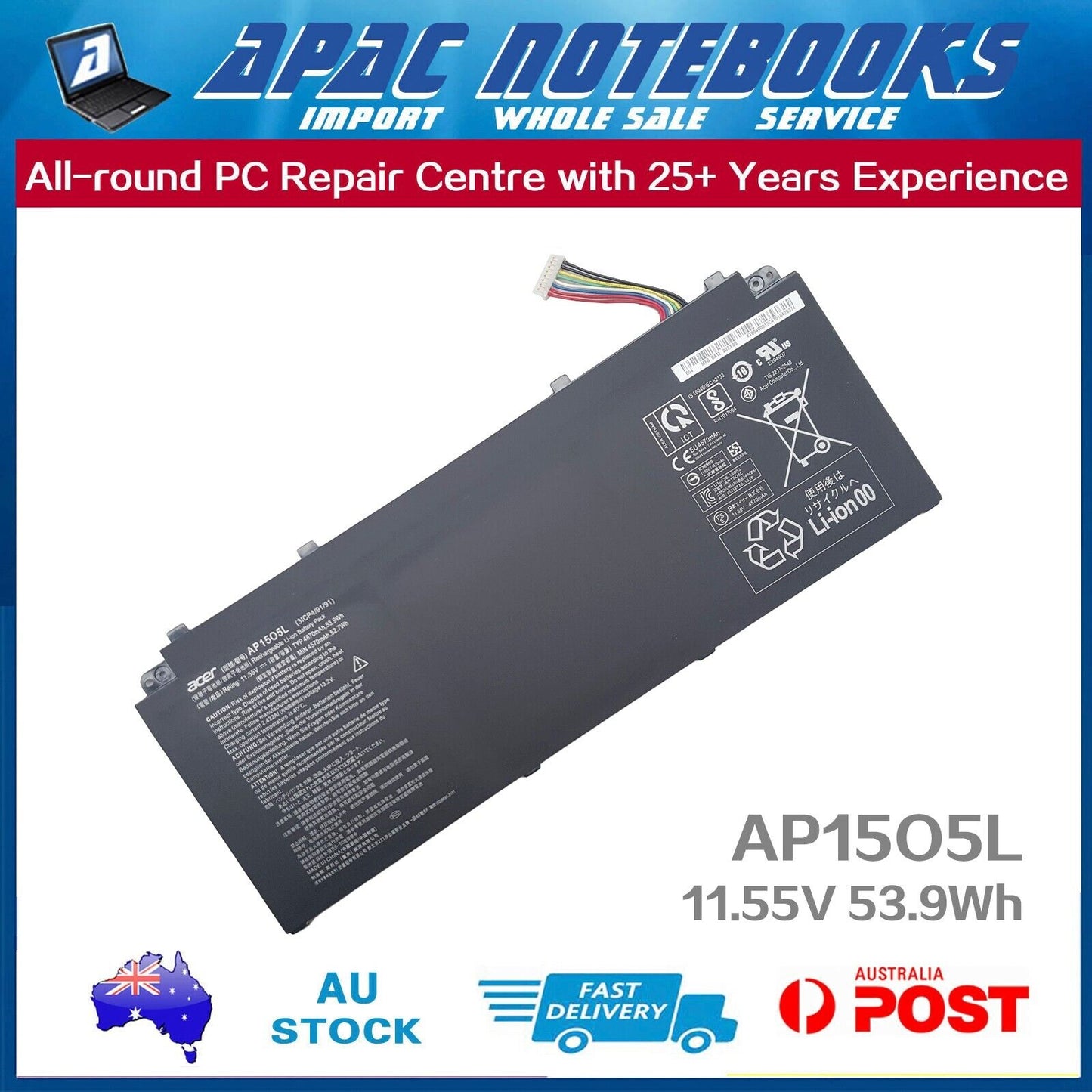 Genuine Acer Battery Swift 1 SF114-32 5 SF514-51 SF514-51T SF515-51T 53.9Wh
