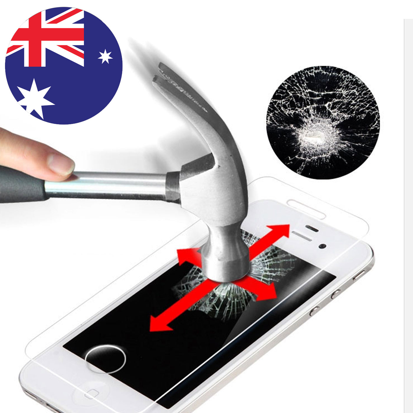 2X Scratch Resist Tempered Glass Screen Protector Guard For iPhone 5 5S SE