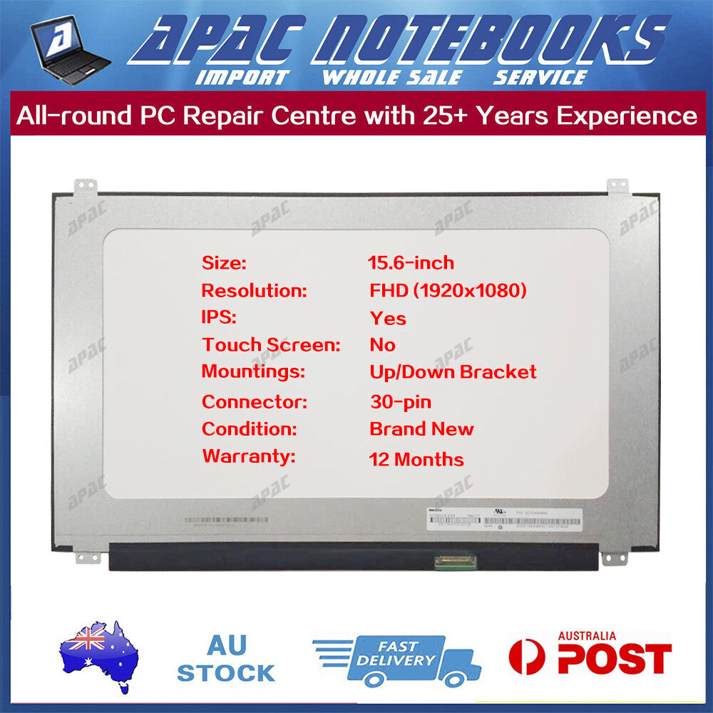 15.6" FHD IPS LED Screen for NV156FHM-N47 NV156FHM-N49 U/D Bracket