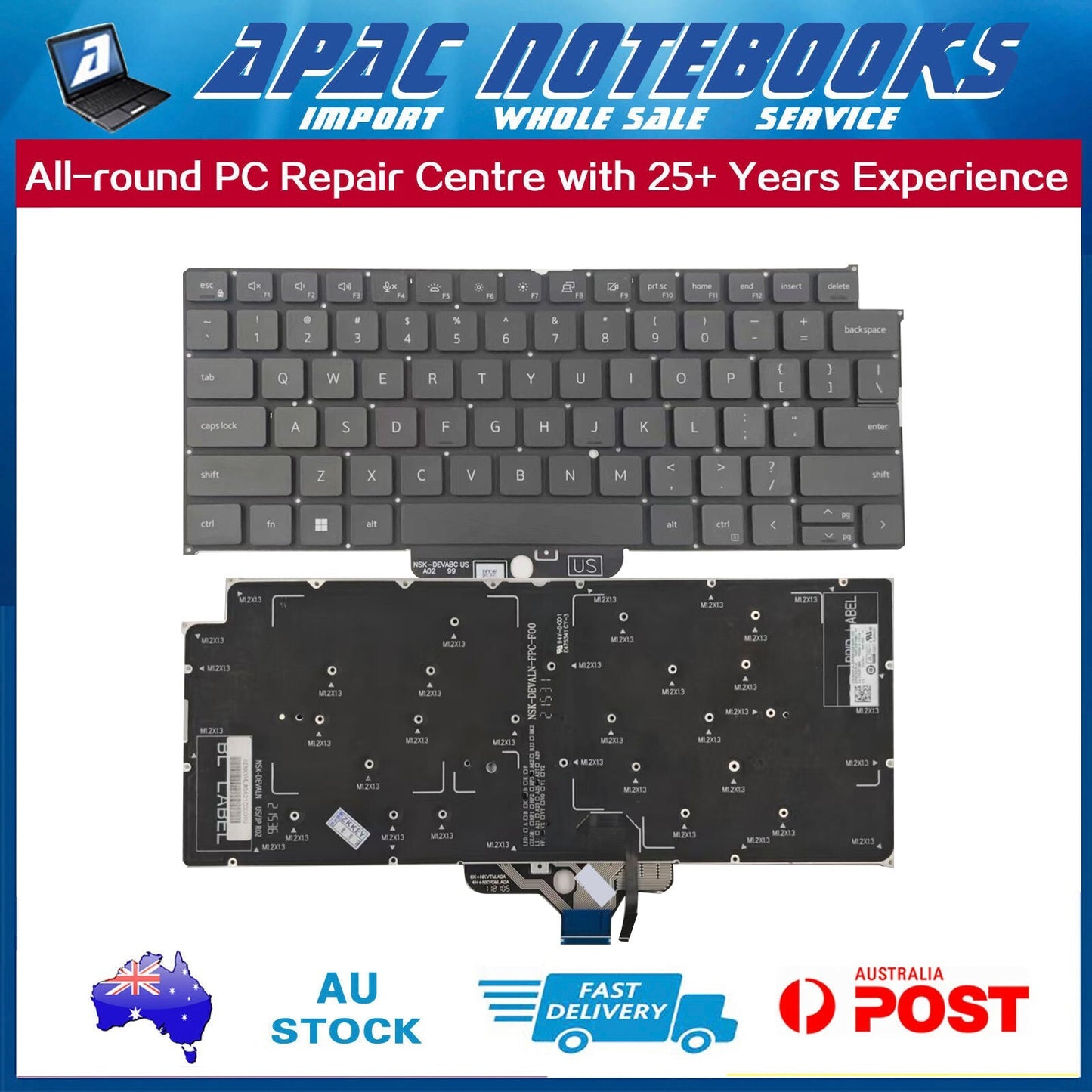 Genuine Backlit Keyboard fro Latitude 3340 2in1 P167G P168G