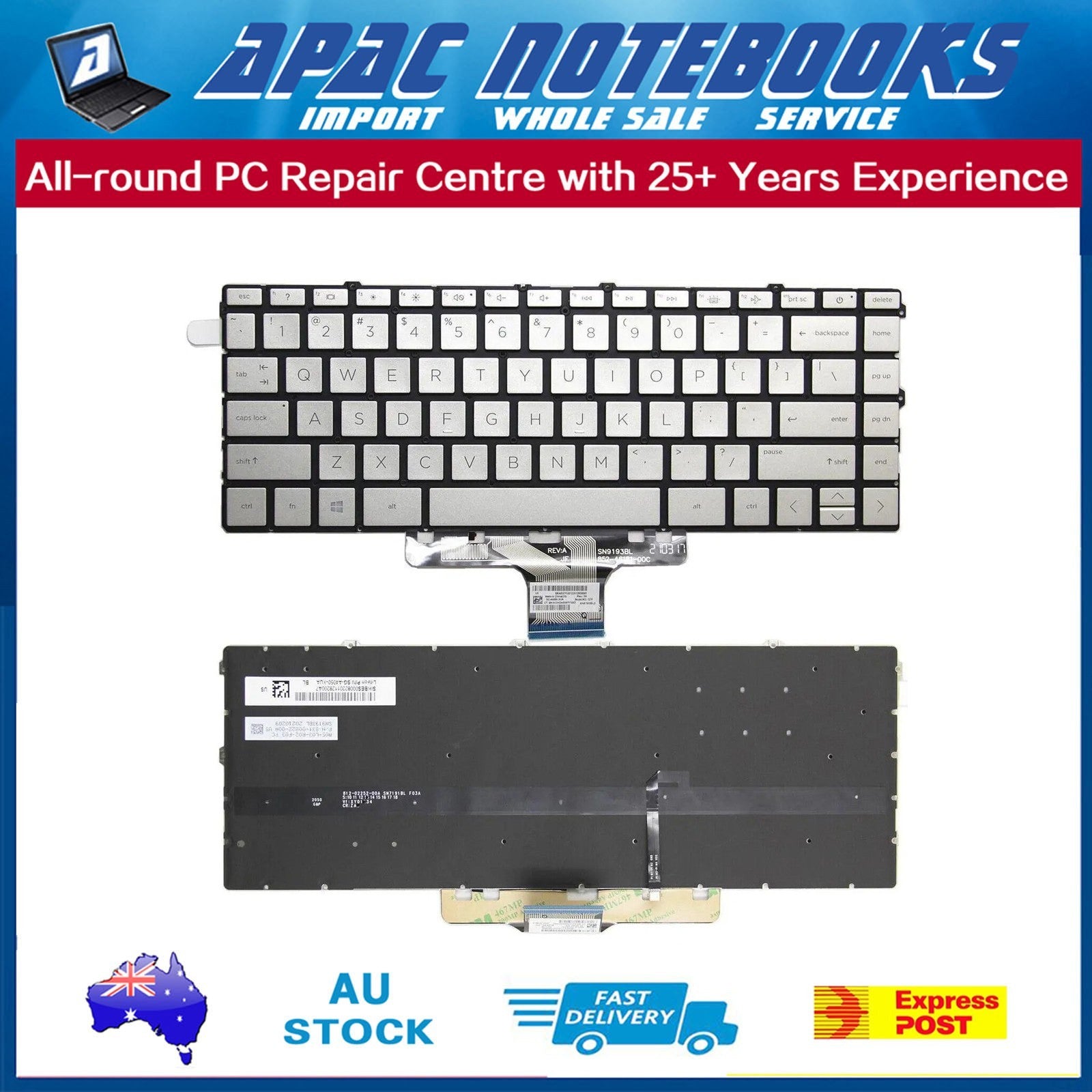 Backlit Keyboard for HP Pavilion x360 14-dy 14-dw 14-ek Pavilion 14-dv 14-ec