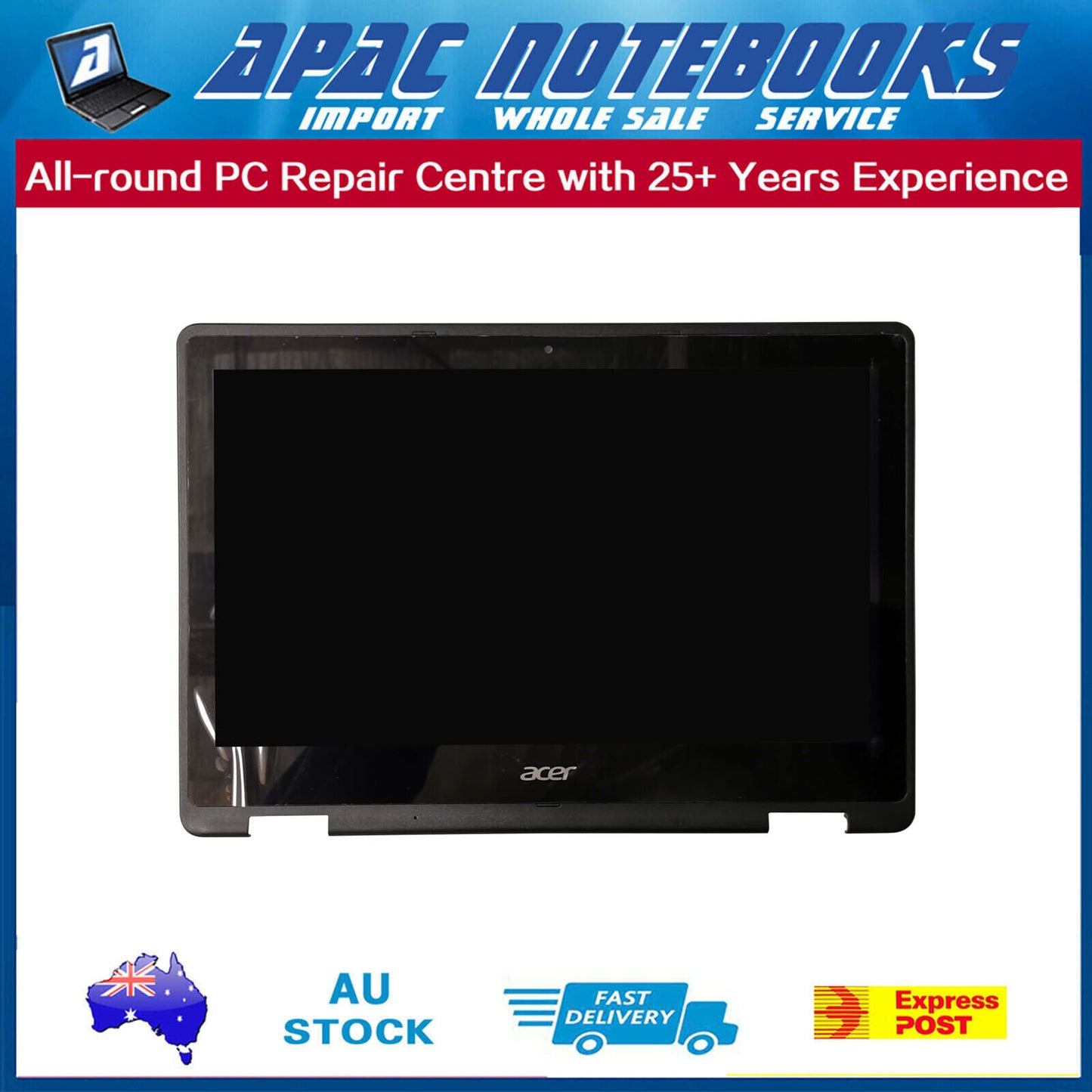13.3" FHD(1920x1080) LCD Digitizer Assembly for Acer Spin 5 SP513-51