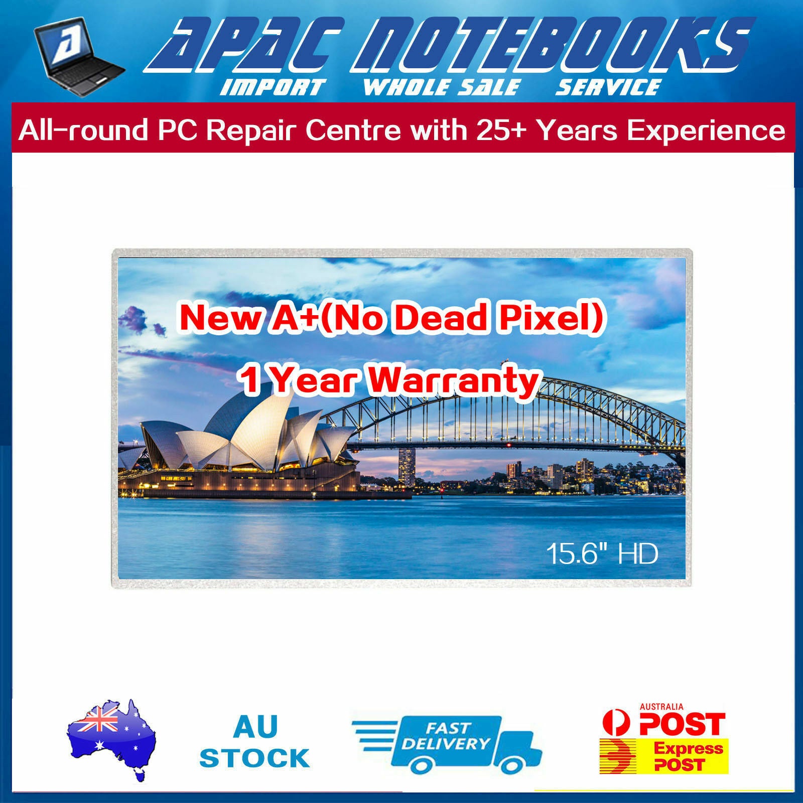 Display LED 15.6" Per Notebook ASUS A55DR - Risoluzione HD 1366x768, 40 Pin, LVDS, Lucido