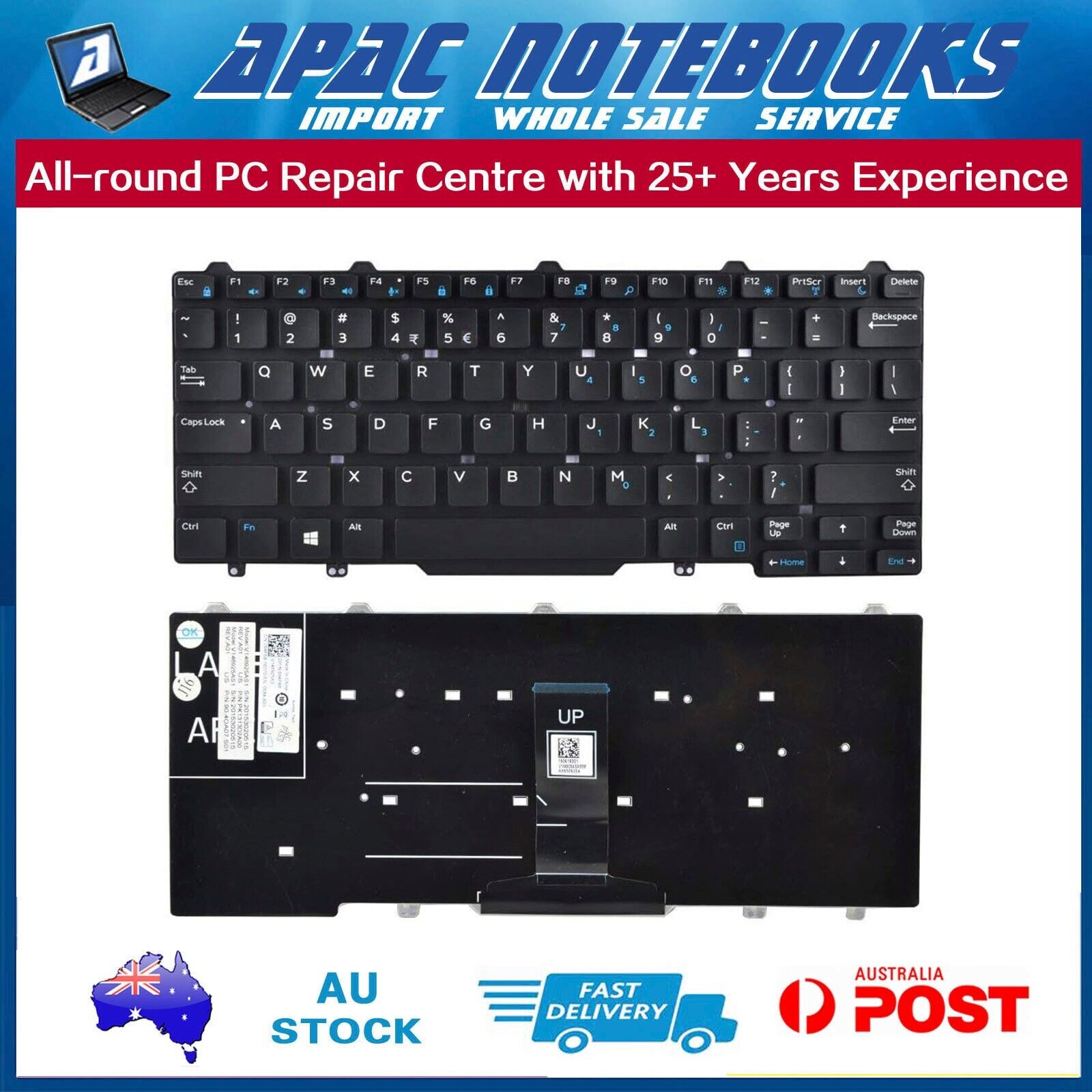 Keyboard for Dell Latitude E5450 E5470 E7450 E7470 7480 7490 5480 5488 3340 3350