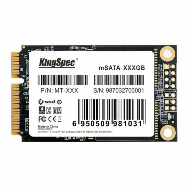 KingSpec 128gb mSATA SSD Solid State Module for Window/7/8/10/Linux/MacOS