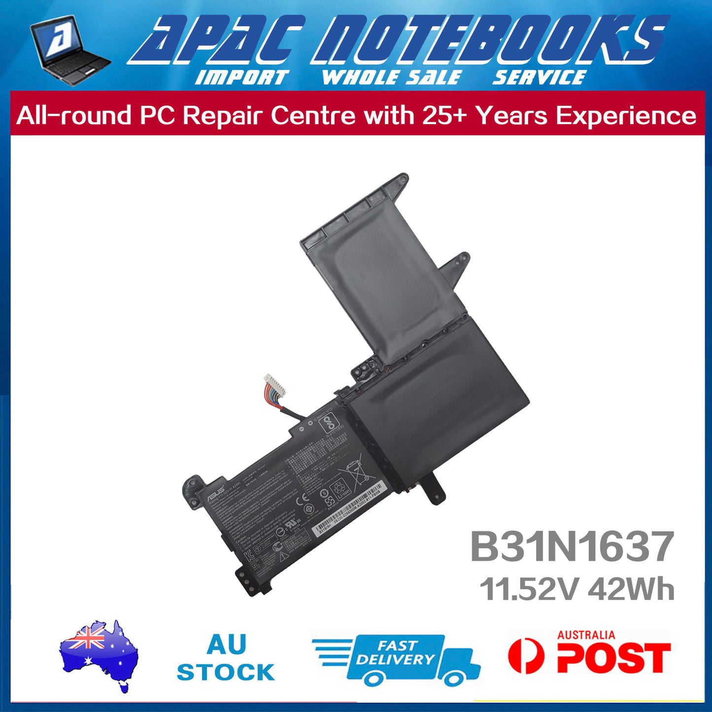 Genuine ASUS Battery K510 K510UA K510UF K510UN K510UQ K510UR X510UAR X510UNR/UQR