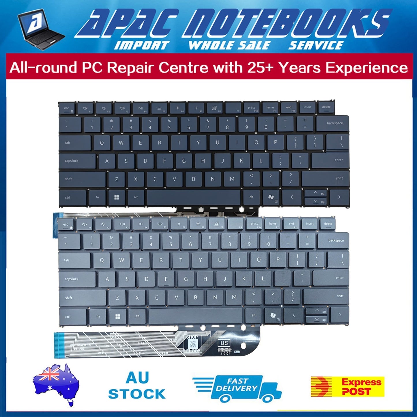 Backlit Keyboard for inspiron 14 5445 7445 2in1 Plus 7440 7441 16 Plus 7640 2024