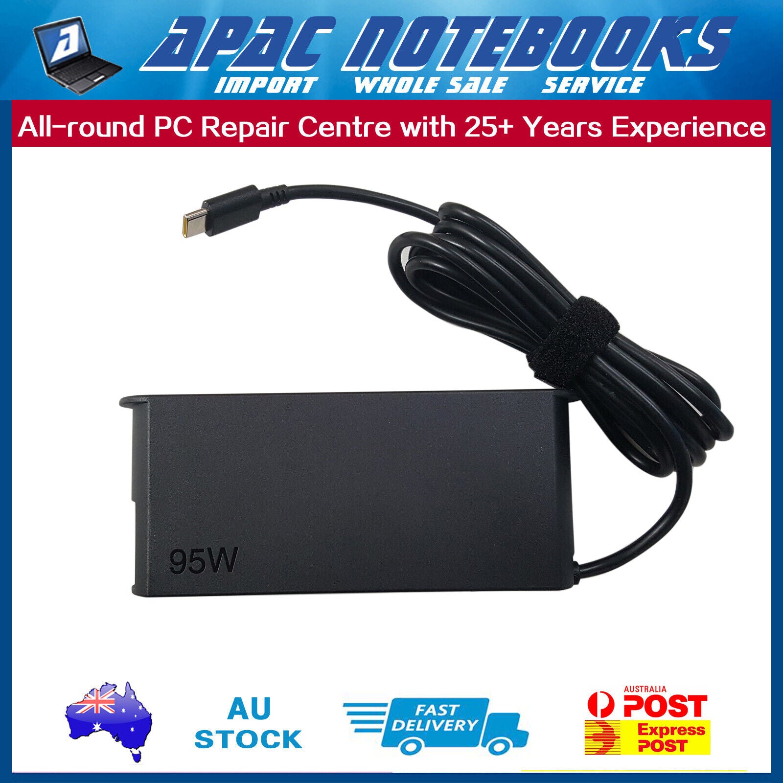 Genuine 95W USB Type-C AC Adapter Charger Lenovo IdeaPad 5 14ALC05 14ARE05