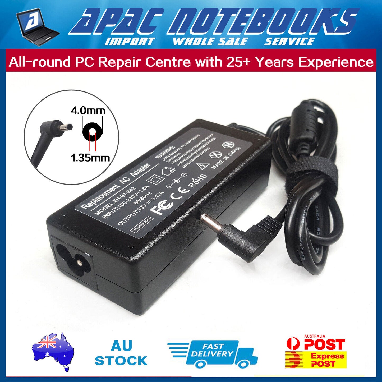 65W AC Adapter Charger for ASUS UX360 UX360U UX360UA UX360C UX360CA