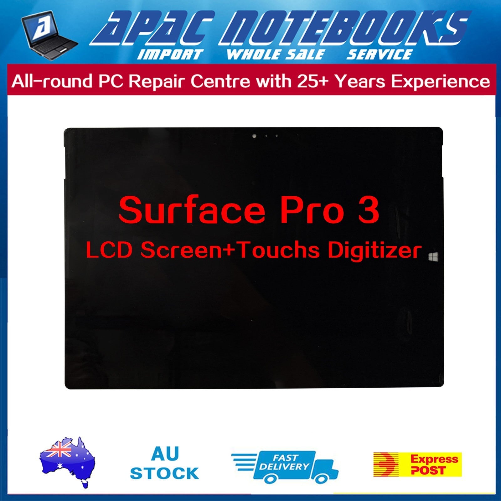 Microsoft Surface Pro 3 LED Touch Screen Digitizer Assembly