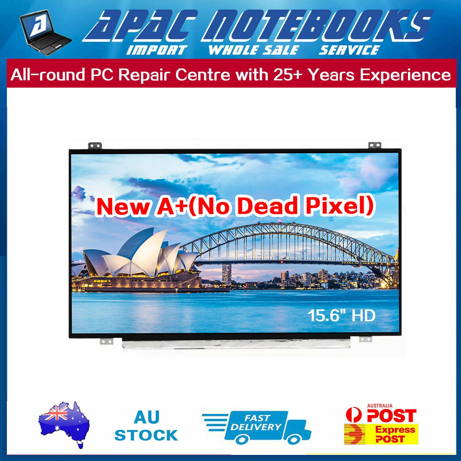 15.6"HD(1366x768) LED Screen Non-Touch For LTN156AT35 P01 PO1 LTNI56AT35 P01 PO1