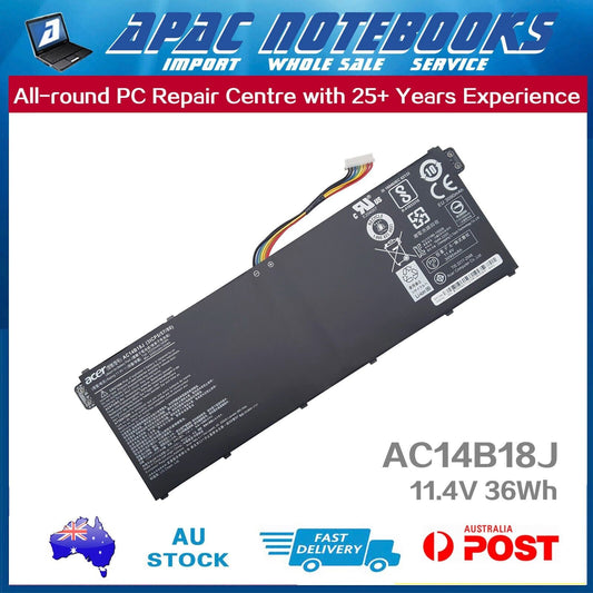 Genuine Acer Battery AC14B13J AC14B18J 3ICP5/57/80 11.4V 36Wh