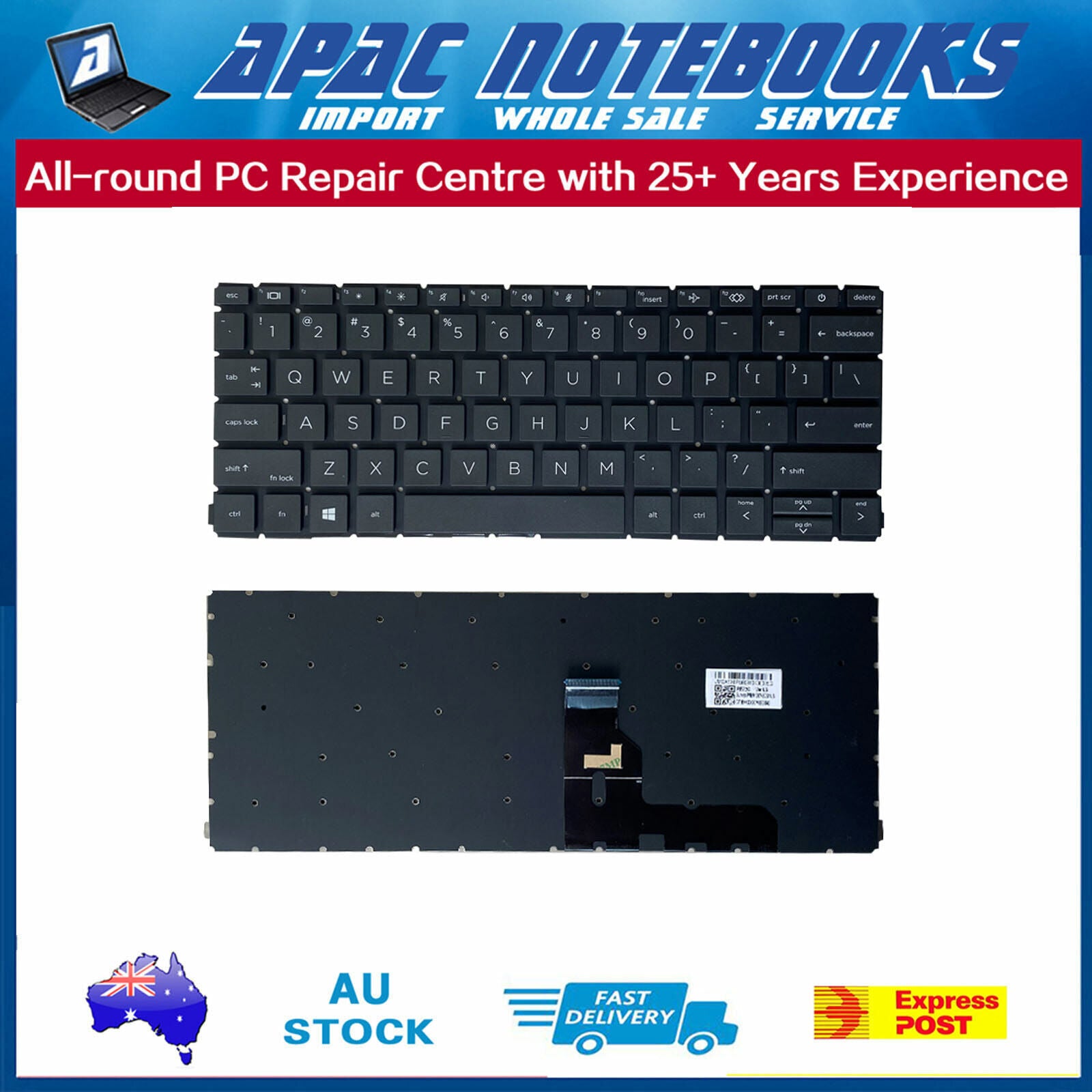 Genuine Keyboard non-Backlit for HP ProBook 430 G8, x360 435 G7,435 G8