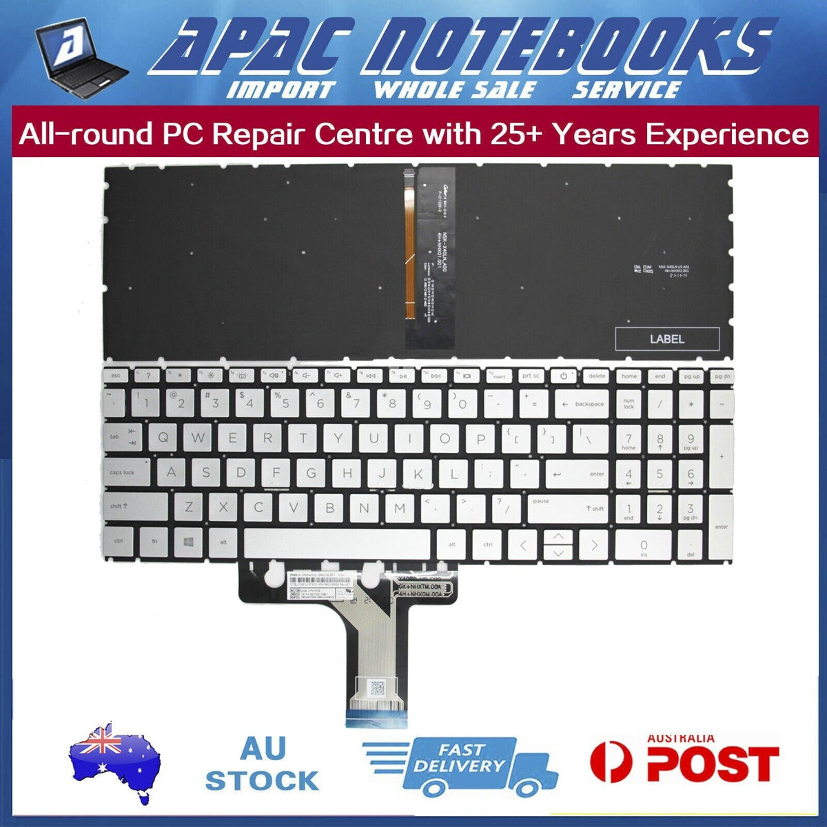 Genuine Backlit Keyboard HP Pavilion 15S-ER 15-ER 15-EG 15-EH 17-CN 17 ...