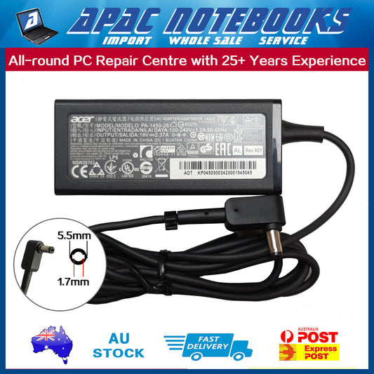 Genuine 45W AC Adapter Charger Acer Aspire R3-131T F5-521 F5-522