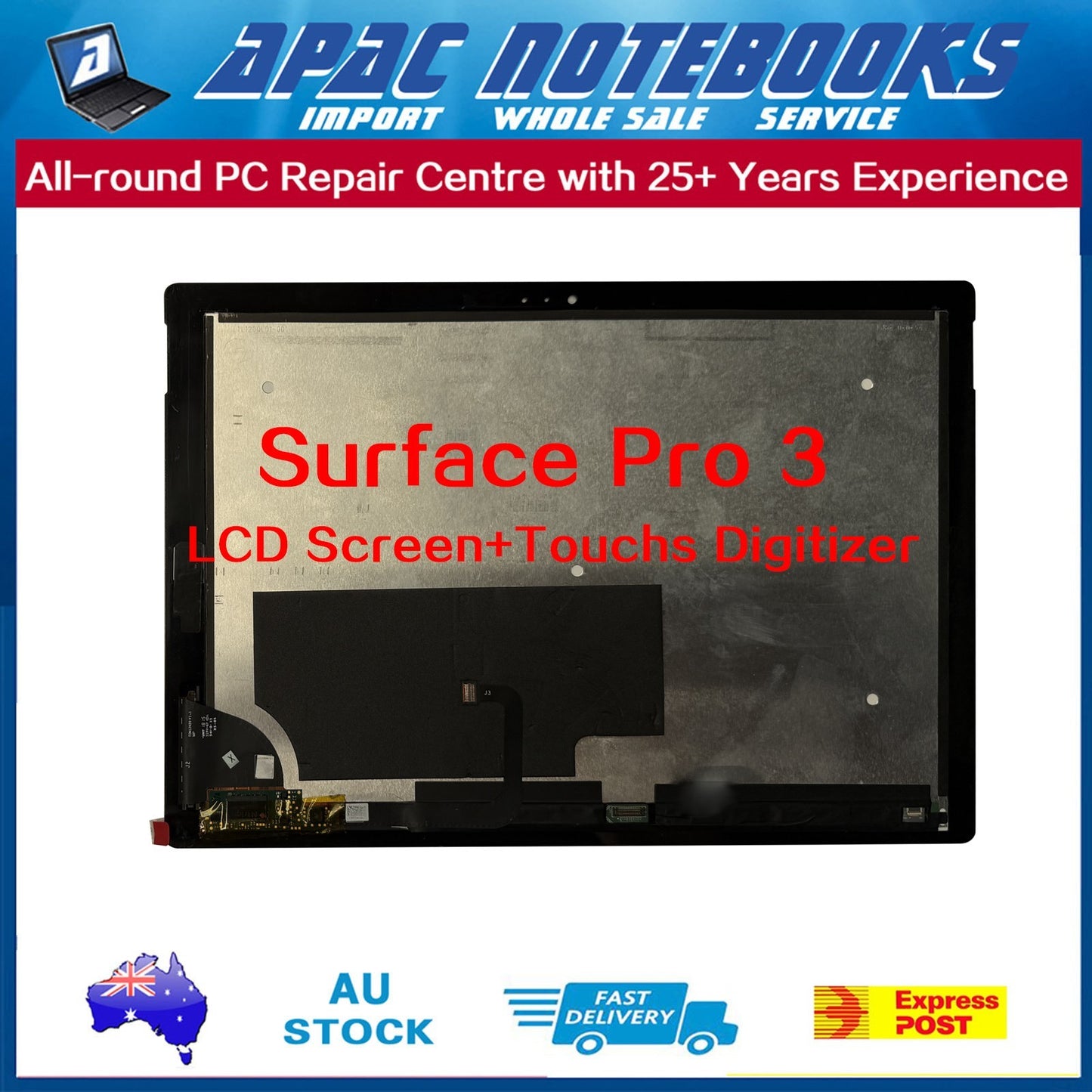 Microsoft Surface Pro 3 LED Touch Screen Digitizer Assembly