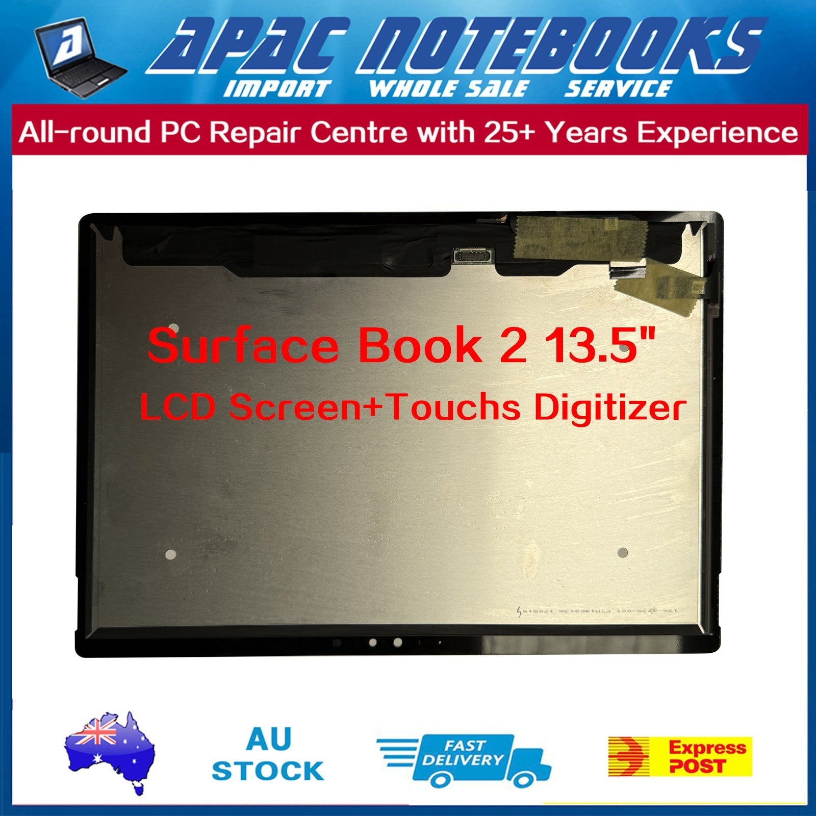 13.5" LED Touch Screen Digitizer Assembly Microsoft Surface Book 2 1793 1832