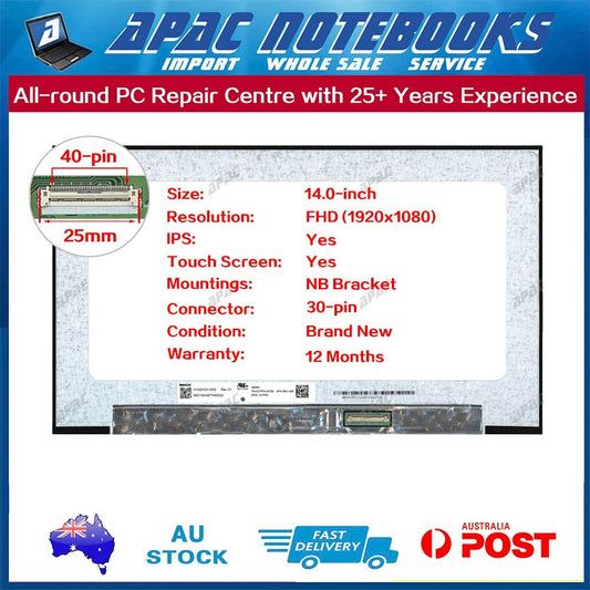 14.0" FHD LED TouchScreen for Dell Latitude 7400 N140CN-G53 DP/N 0JTPF4