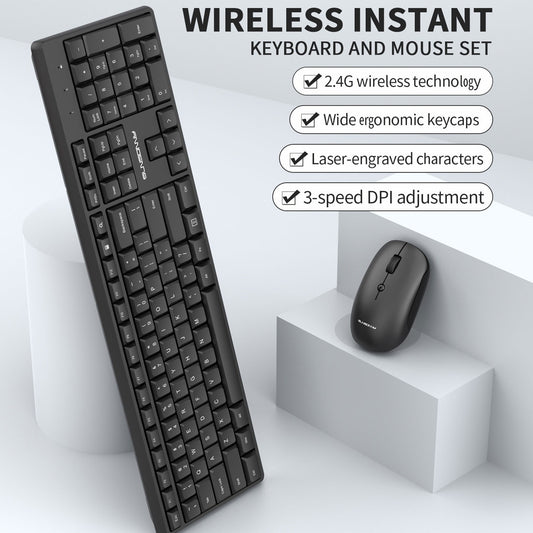 Laptop PC Computer 2.4G Wireless Bluetooth Standard keyboard mouse set