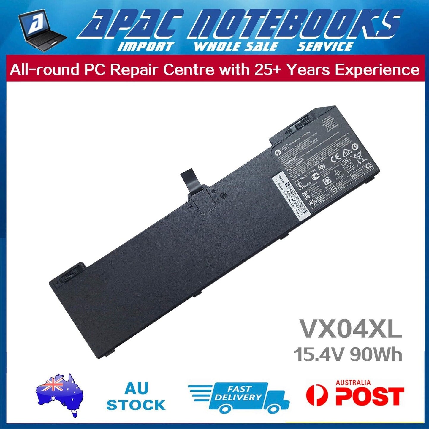 Genuine VX04XL Battery L05766-850 -855 L06302-1C1 HSTNN-IB8F 4ICP6/59/109 90Wh