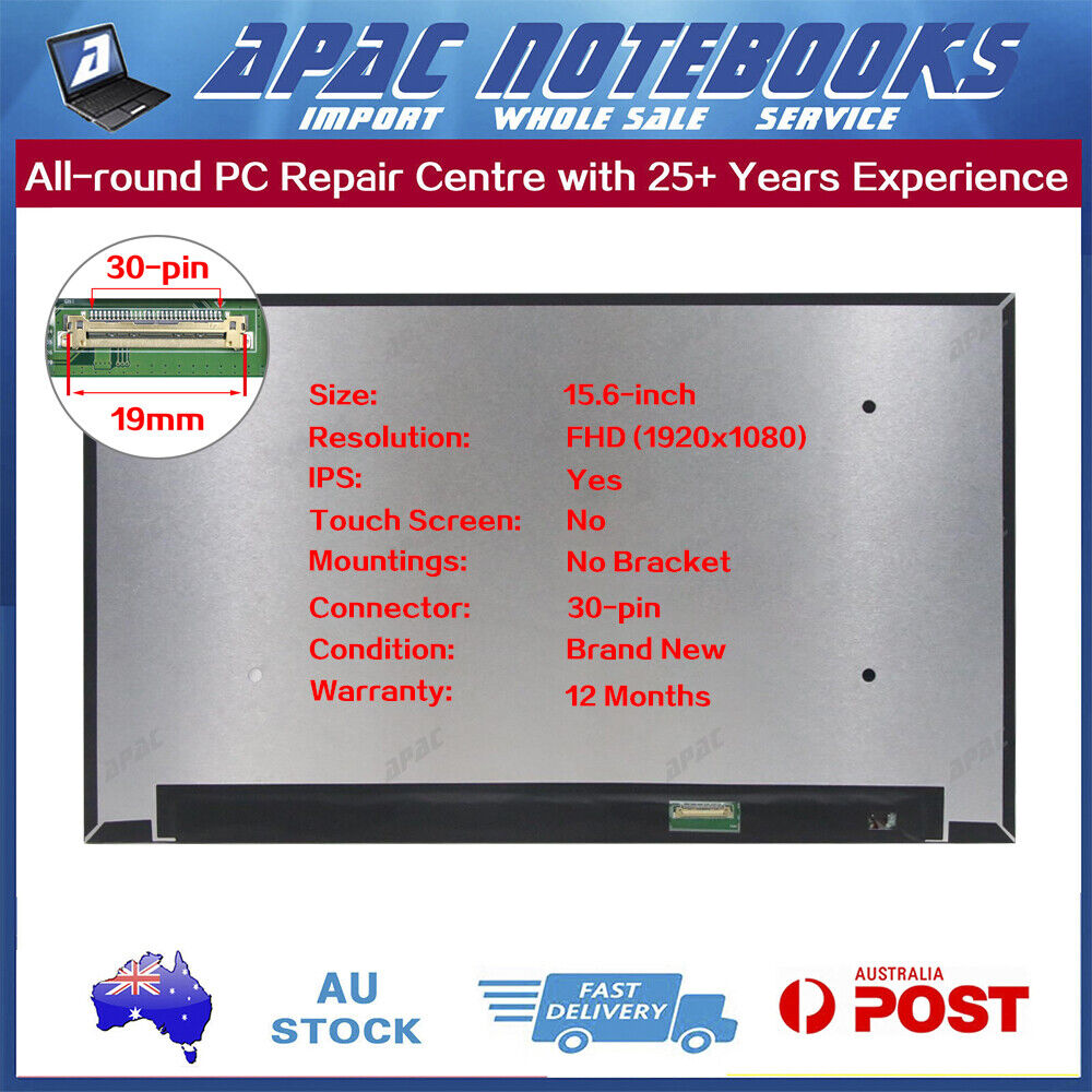 15.6" FHD LED Screen for LP156WFC-SPU1 LP156WFC-SPU2 LP156WFH-SPF1 Back Fold PCB