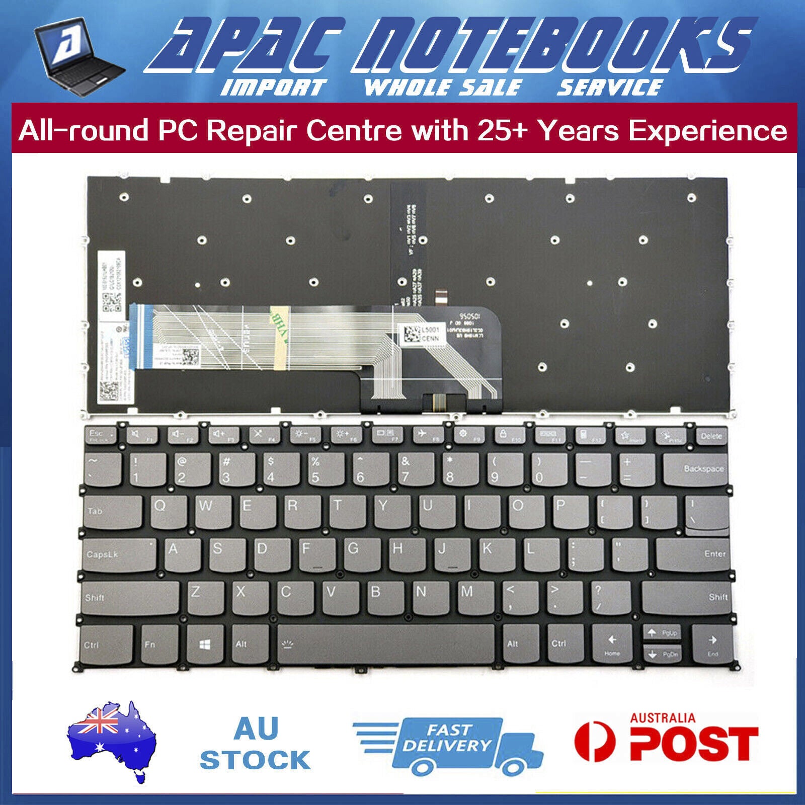 Genuine keyboard backlit for Lenovo ThinkBook 14 G4+ ARA 14 G4+ IAP 21CX 21D0