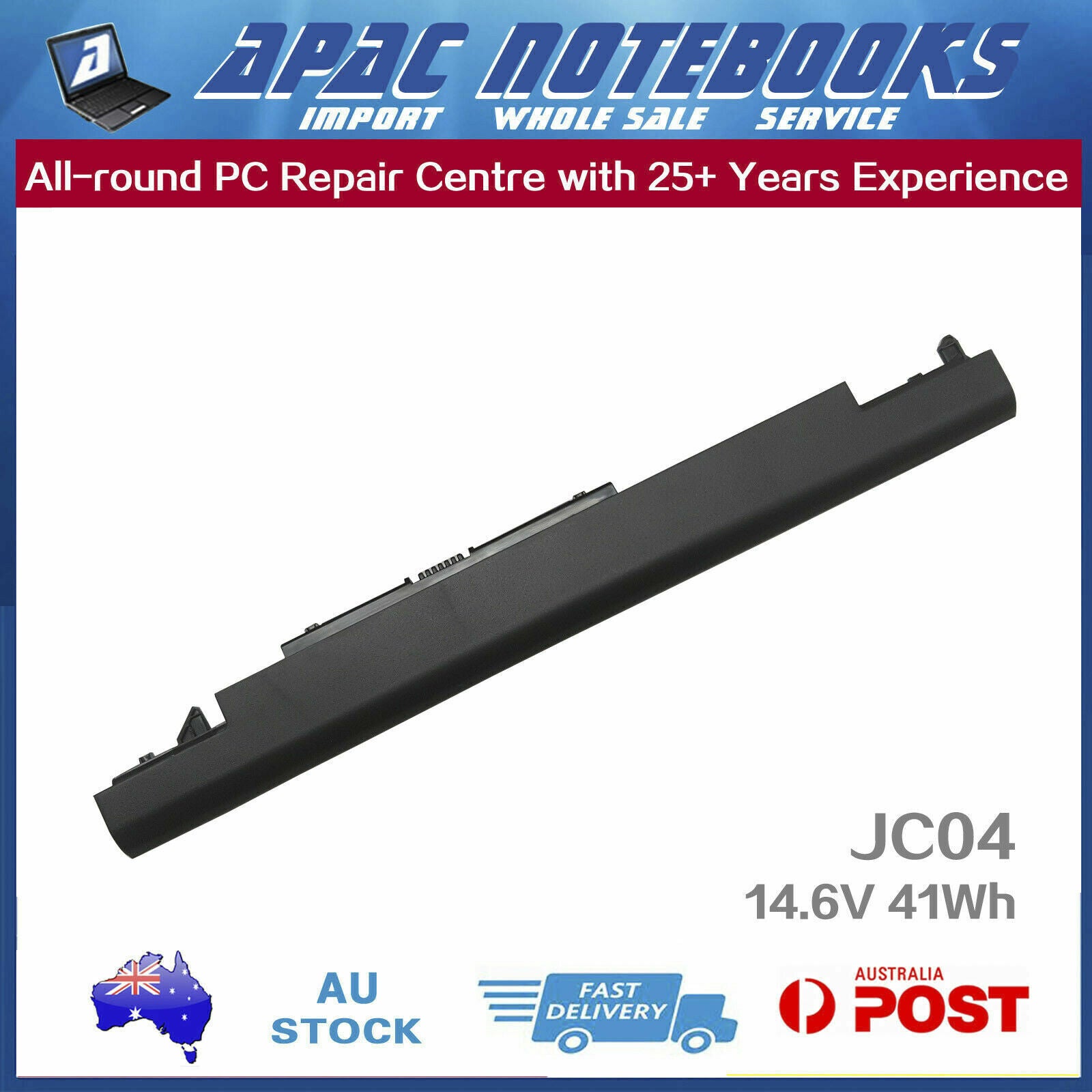 Genuine JC04 Battery HP Notebook 17-ak 17-ak001ax 17-bs 17-bs007tu 17g-br 17q-bu