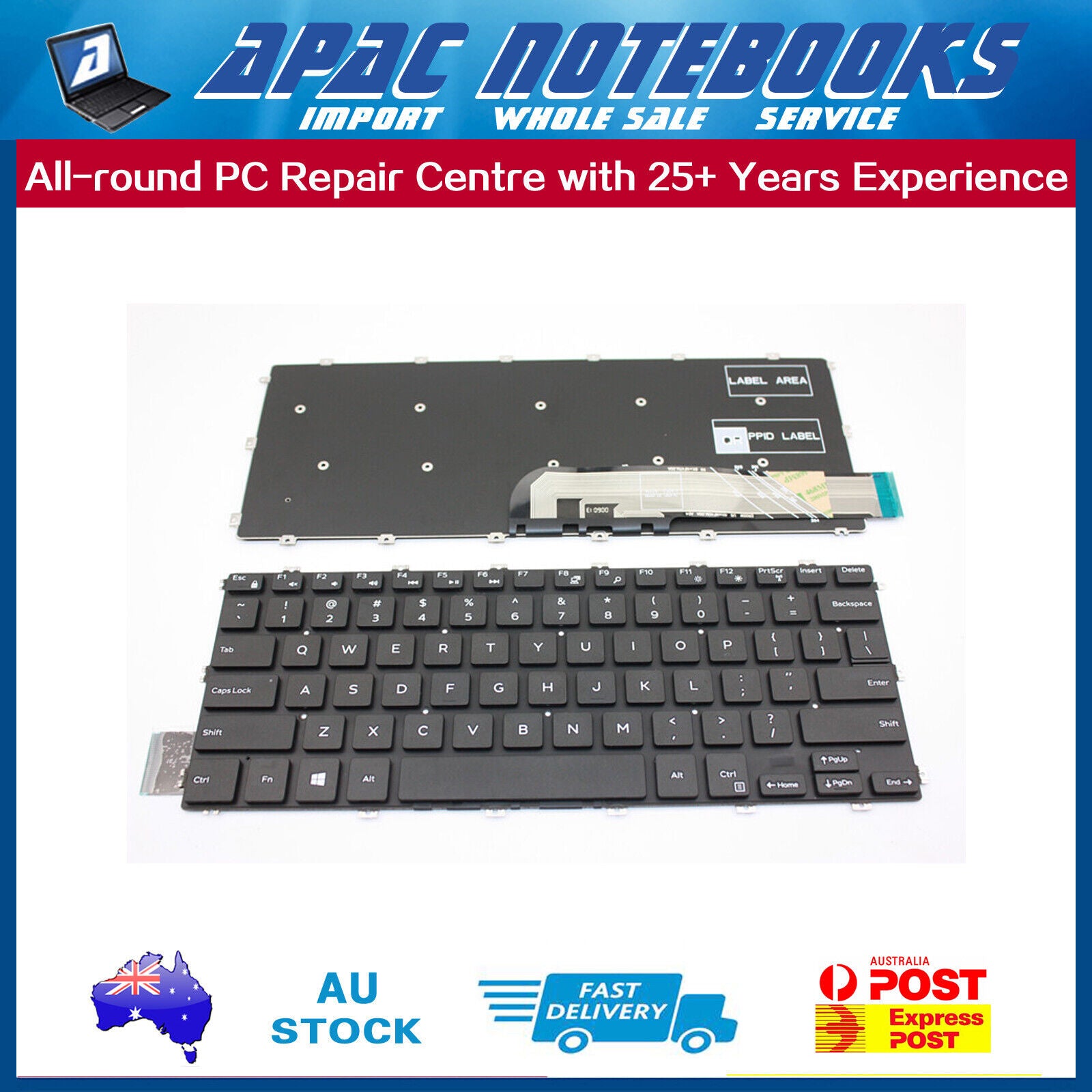 Genuine Keyboard for Dell Inspiron 5480 5481 5482 5485 5488 5585 7386 7380