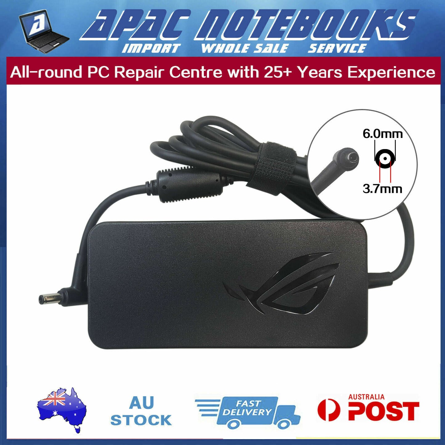 Genuine 230W AC Adapter Charger ASUS ROG ADP-230GB B BE 19.5V 11.8A 6.0 X 3.7mm