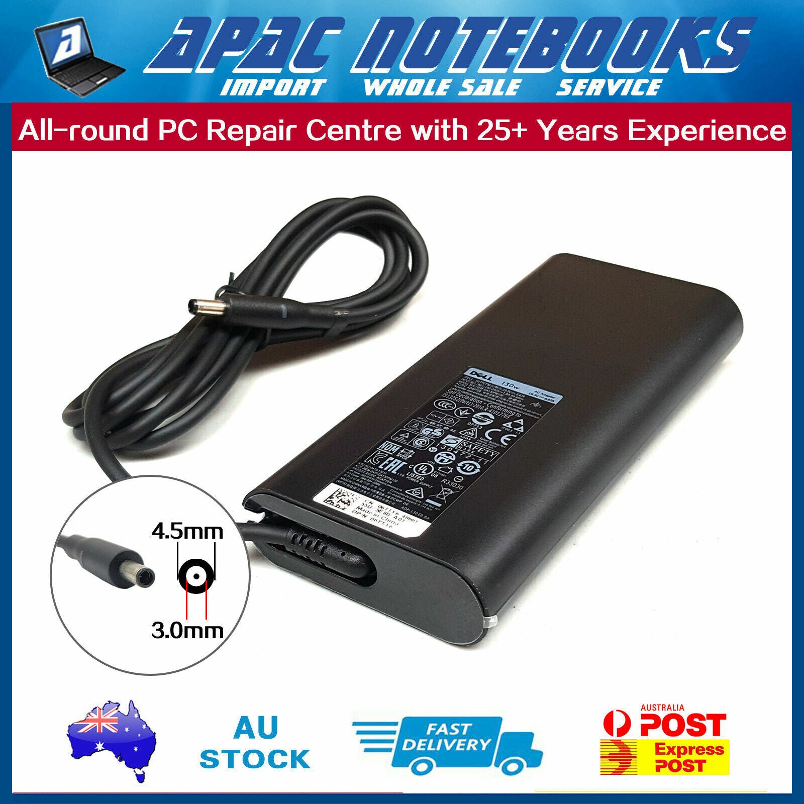 Genuine 130W AC Adapter Charger XPS 6TTY6 DA130PM130 4th Gen