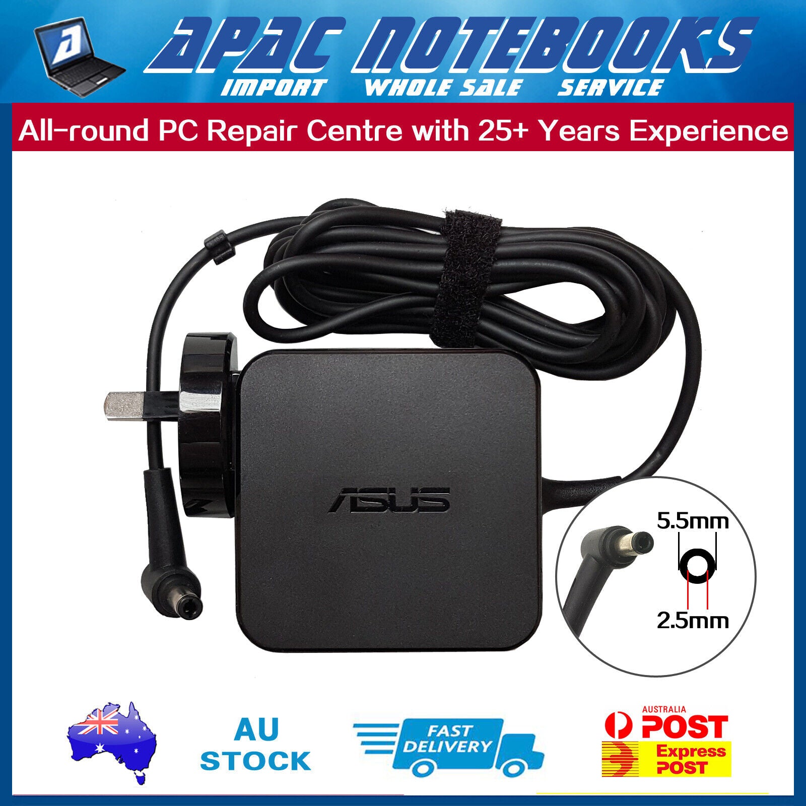 Genuine 45W AC Adapter Charger ASUS X551C X551CA X501LA X750LA D550CA P551CA