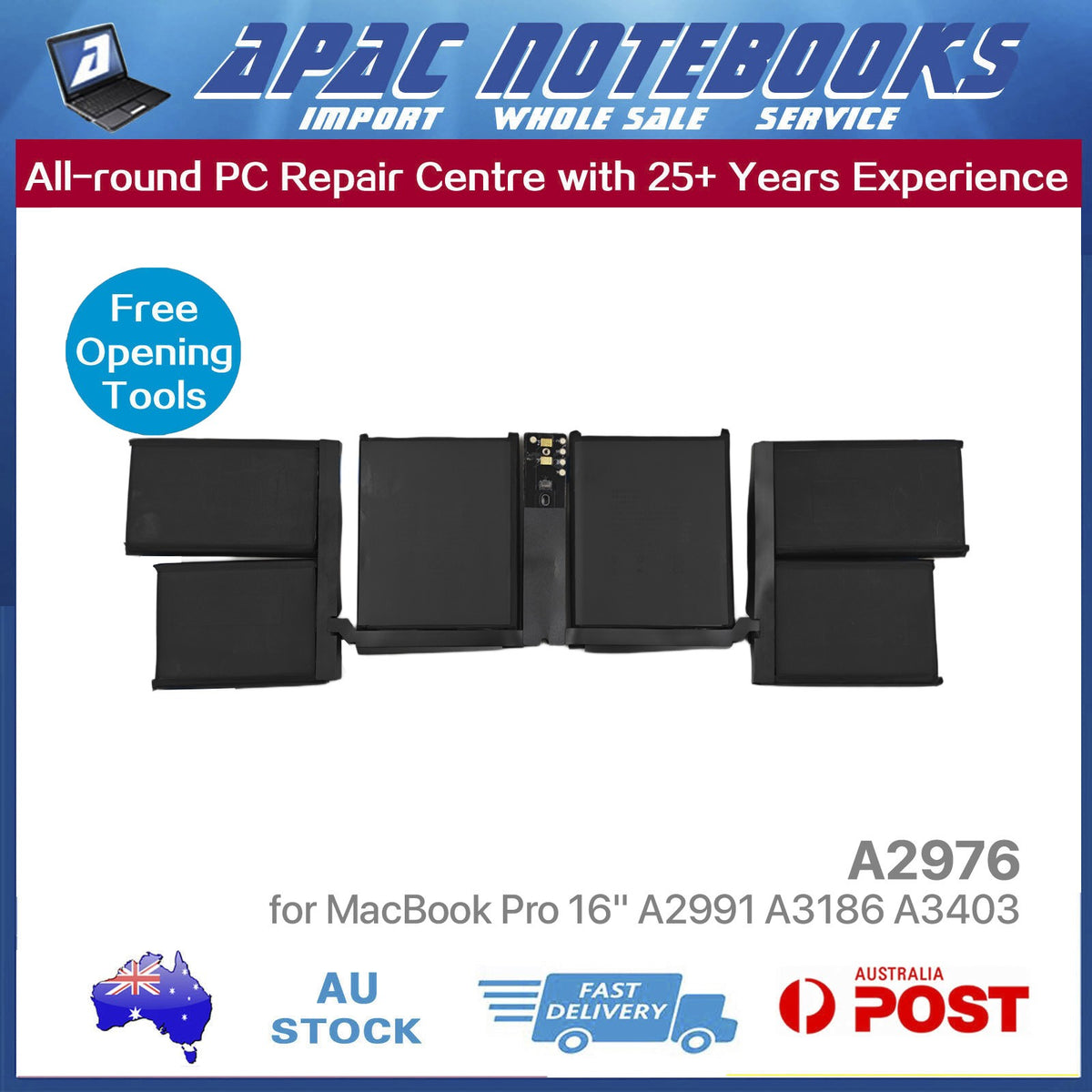 Genuine A2976 Battery for MacBook Pro 16" A2991 M3 2023 Mac15,7 Mac15,9 Mac15,11
