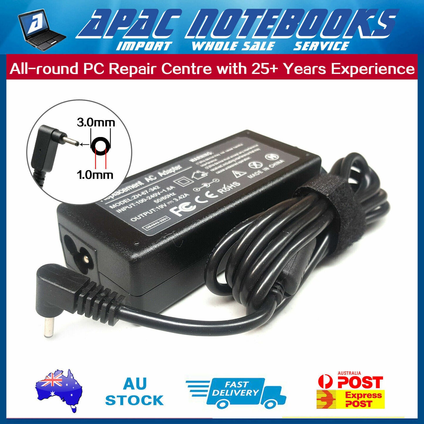 65W AC Adapter Charger for Acer Spin 5 SP513-51 SP513-53N