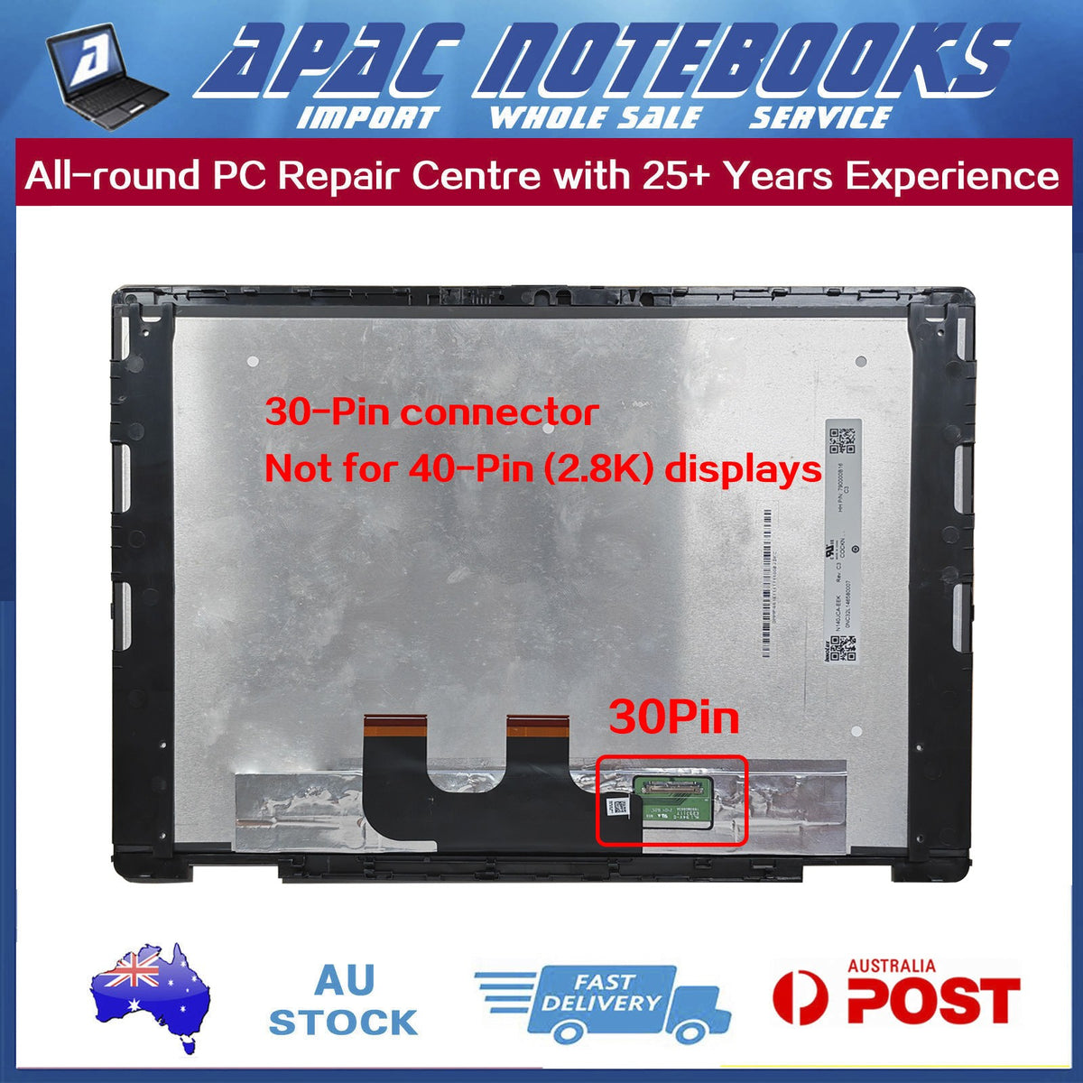 Genuine 14.0" 1920x1200 Touchscreen Assembly HP Envy x360 2in1 14-fa