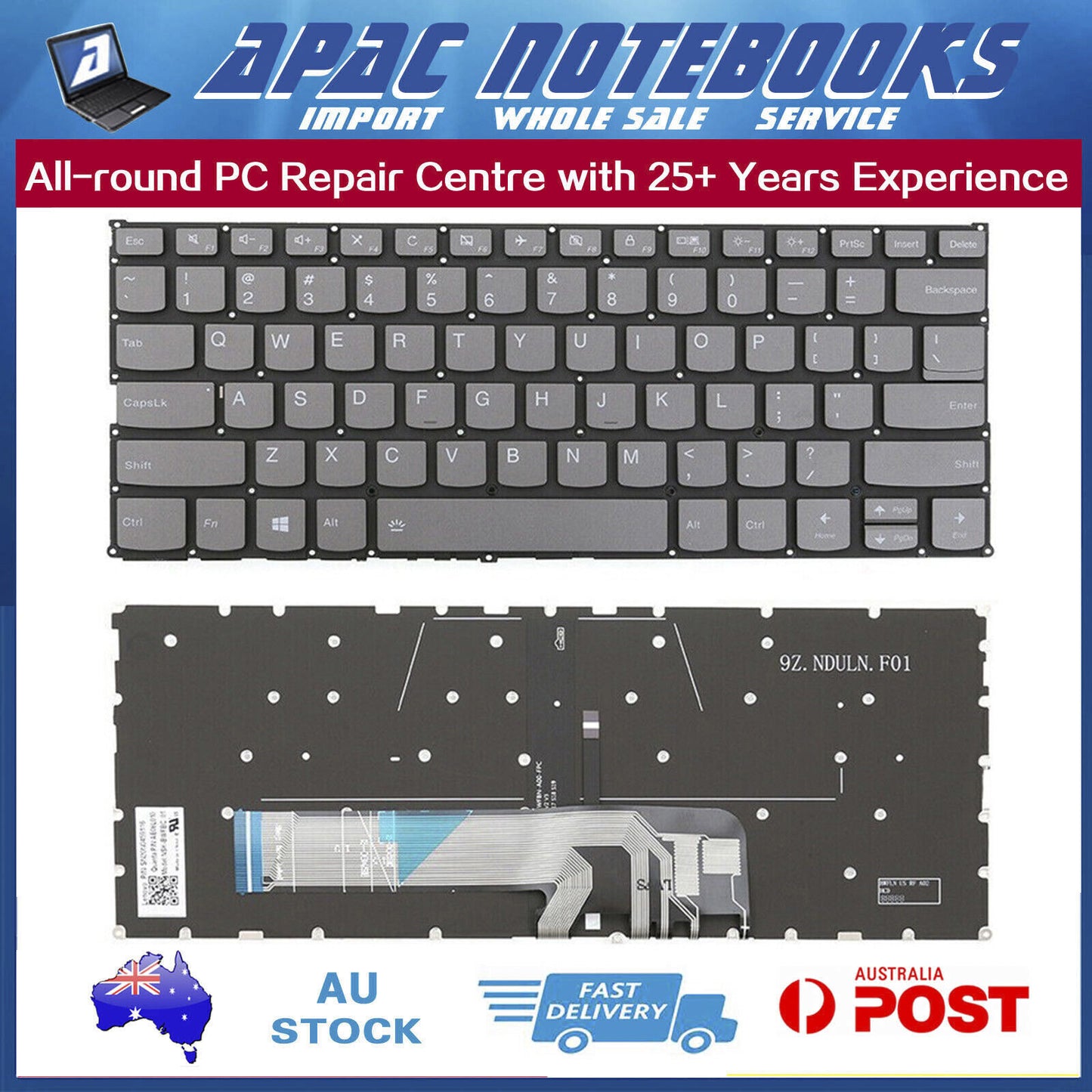 Genuine keyboard with backlit for Lenovo Yoga 530-14ARR Yoga 530-14IKB