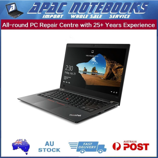 Lenovo Thinkpad T480s 14" i7-8550u/16G/256G SSD Windows 11 Pro