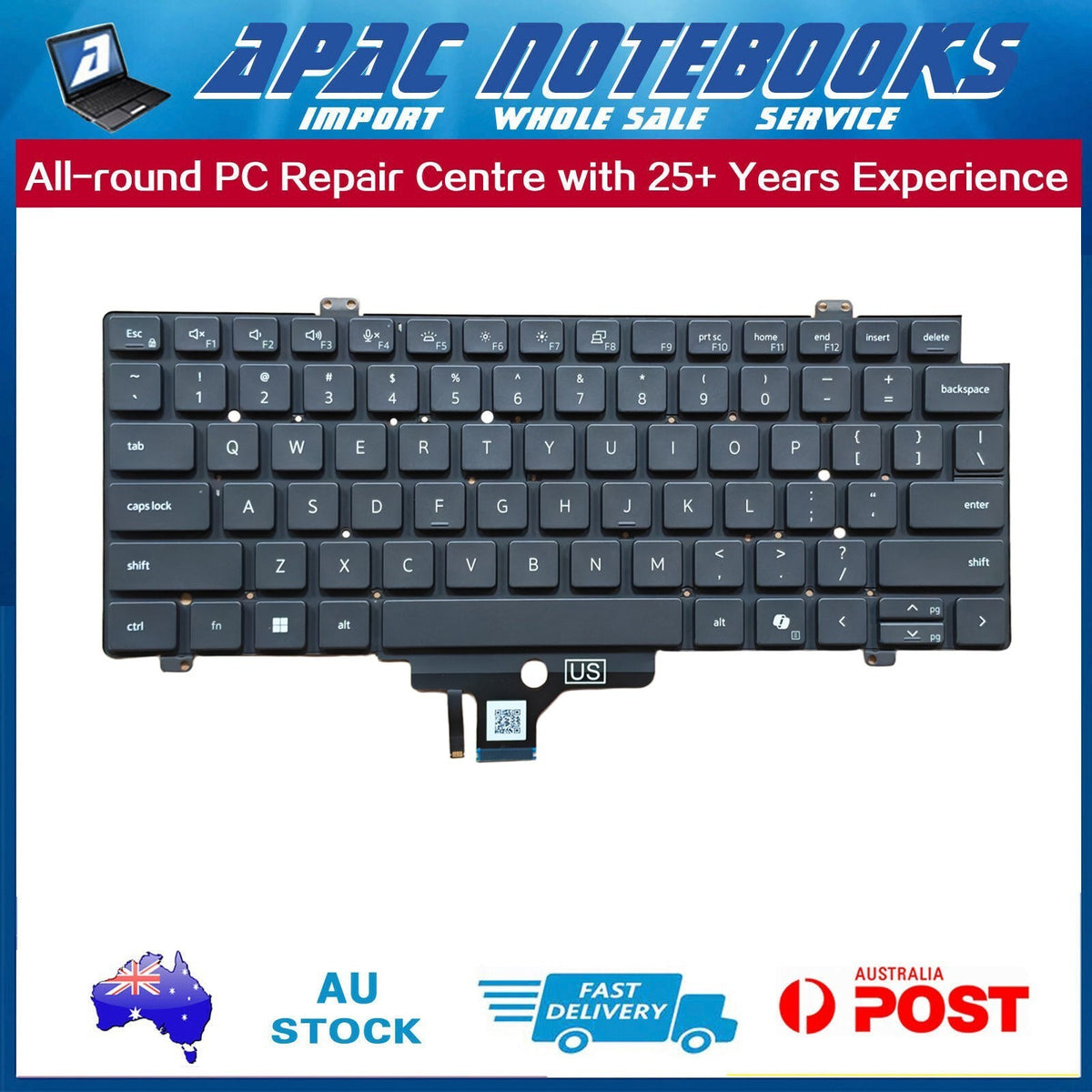 Backlit AI Keyboard for Latitude 3450 5450 Precision 3490