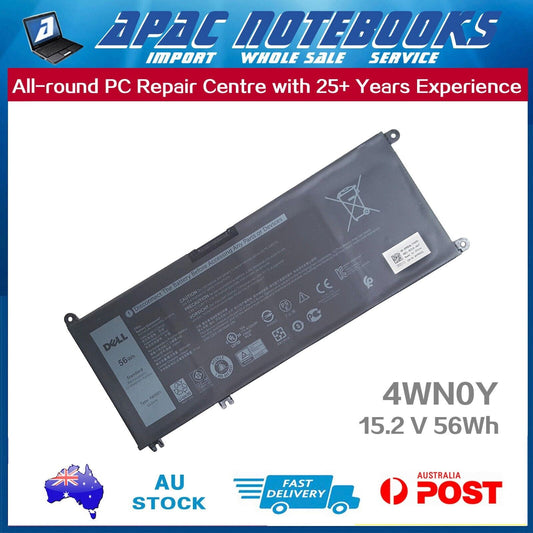 Genuine 4WN0Y Battery for Inspiron 7586 2in1 9P3NW G4MX4 JYFV9 M245Y 15.2V 56Wh