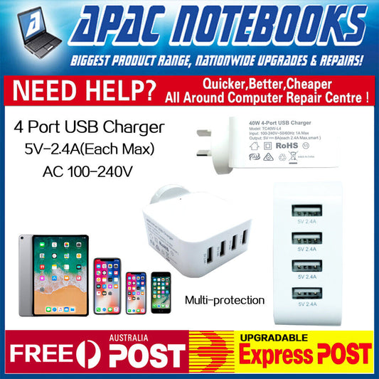 Multi Port USB Charger AC Adapter Travel Wall USB Hub Charging Station