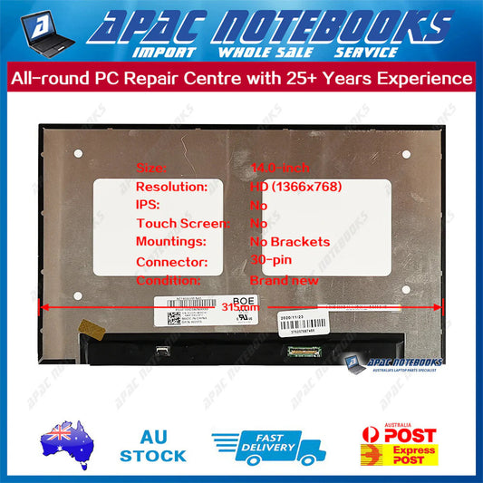 14.0" HD 30Pin No Bracket LED Screen Dell Latitude 3420 DP/N: 05WFVD