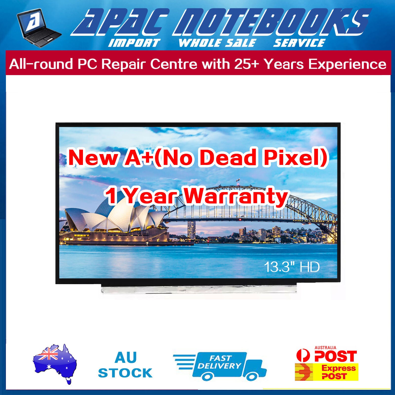 13.3" HD LED Non-touch Screen Lenovo ThinkPad L13 20R3 20R4 L13 Gen 2 21AB 21AC