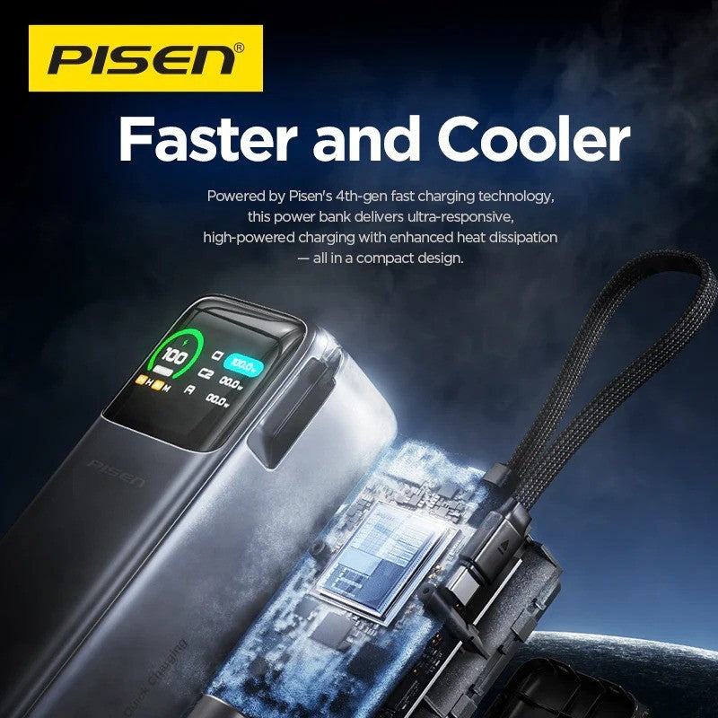 PISEN 240W 27000mAh PD3.1 USB-C Power Bank Laptop Charger for ASUS Acer Lenovo