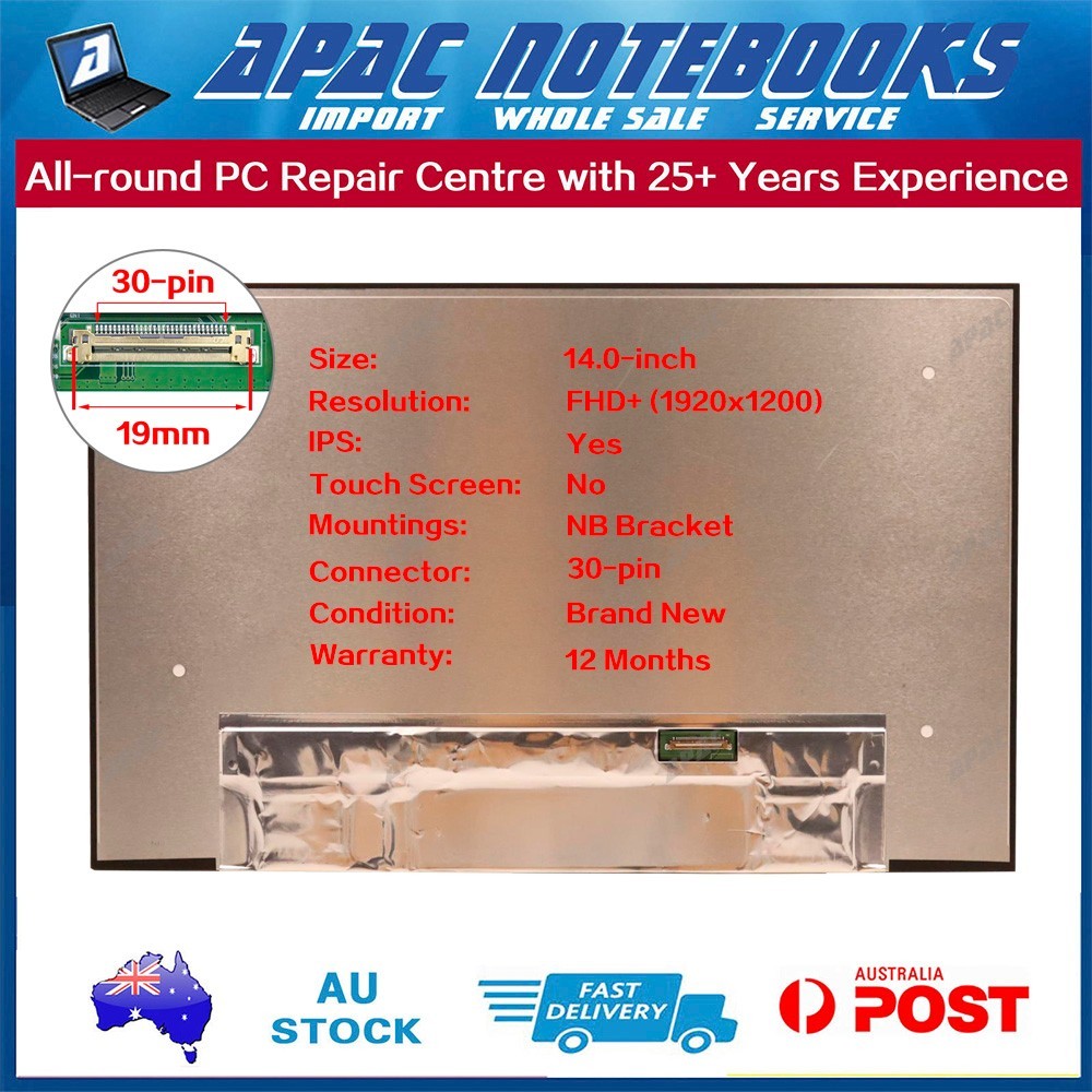 14.0" FHD+ LED Screen NE140WUM-N62 NE140WUM-N6G -N6M NV140WUM-N43 NV140WUM-N49