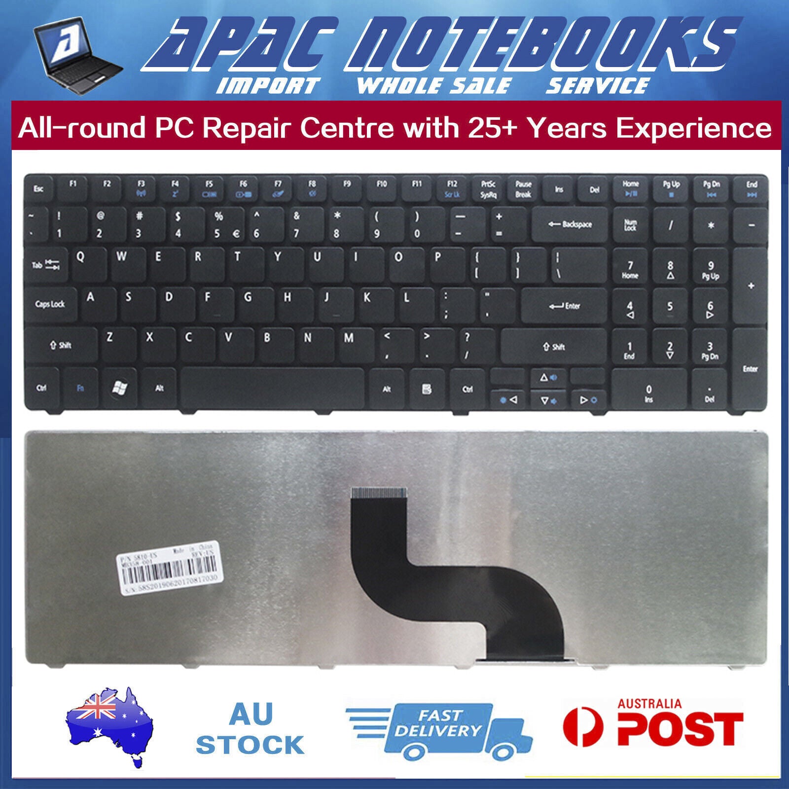 Keyboard for Acer Aspire 5553 5553G 5560 5560G MS2319 5625