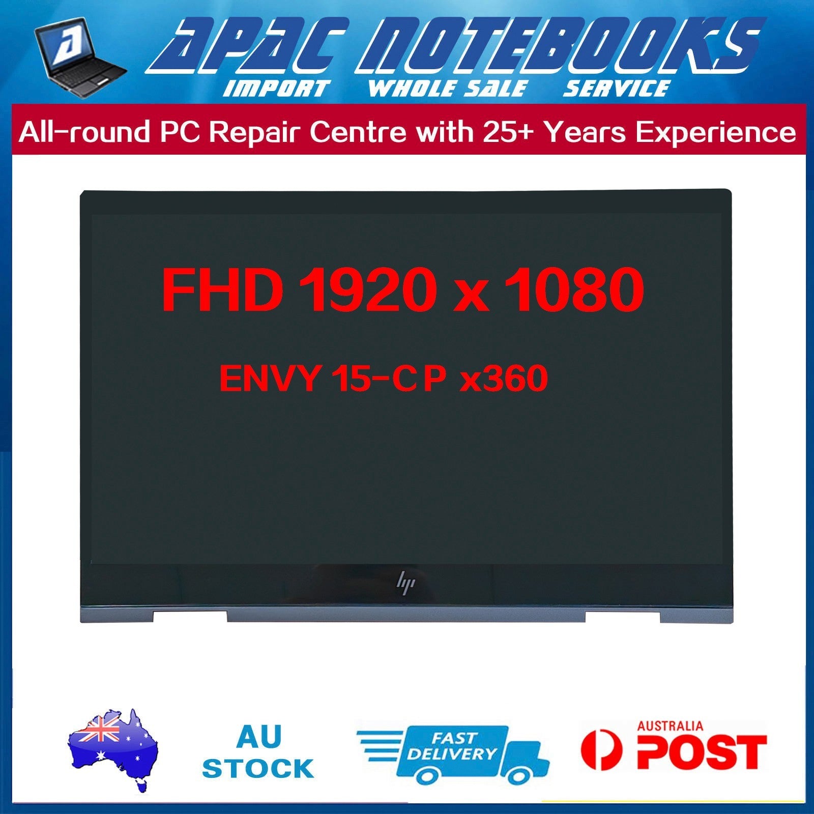 15.6" FHD LCD Touch Screen Assembly HP ENVY x360 15-cp0013AU 4SA28PAR