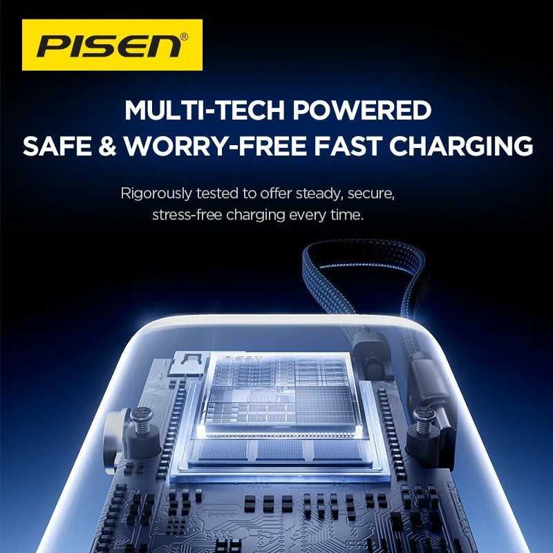 PISEN 240W 27000mAh PD3.1 USB-C Power Bank Laptop Charger for ASUS Acer Lenovo